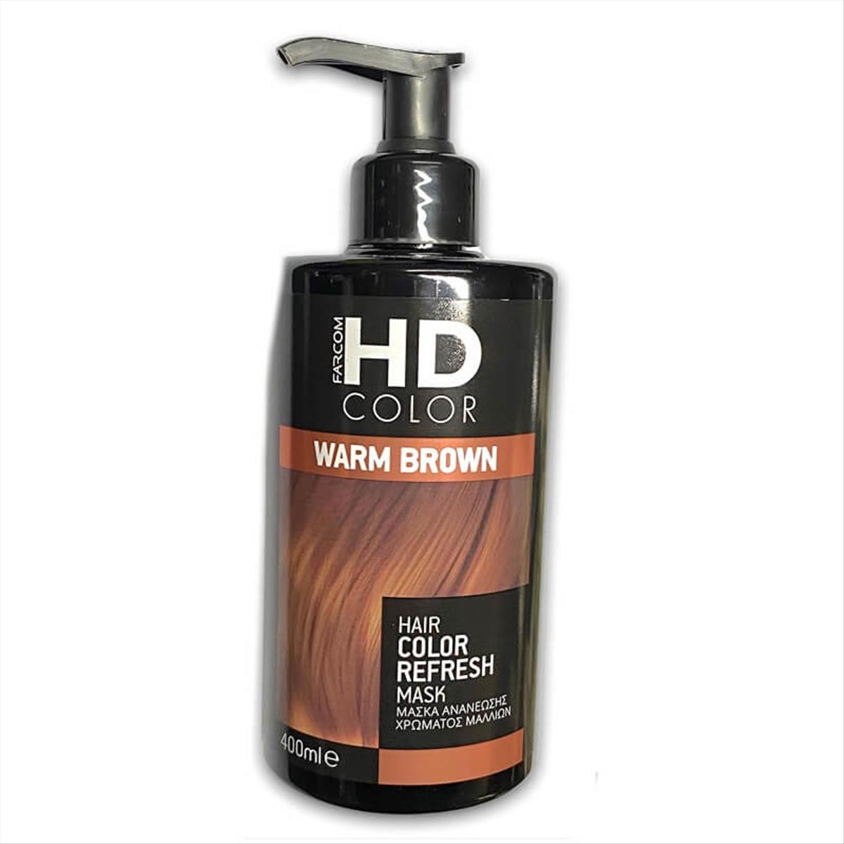 HD Farcom Color Refresh Mask Warm Brown 400ml