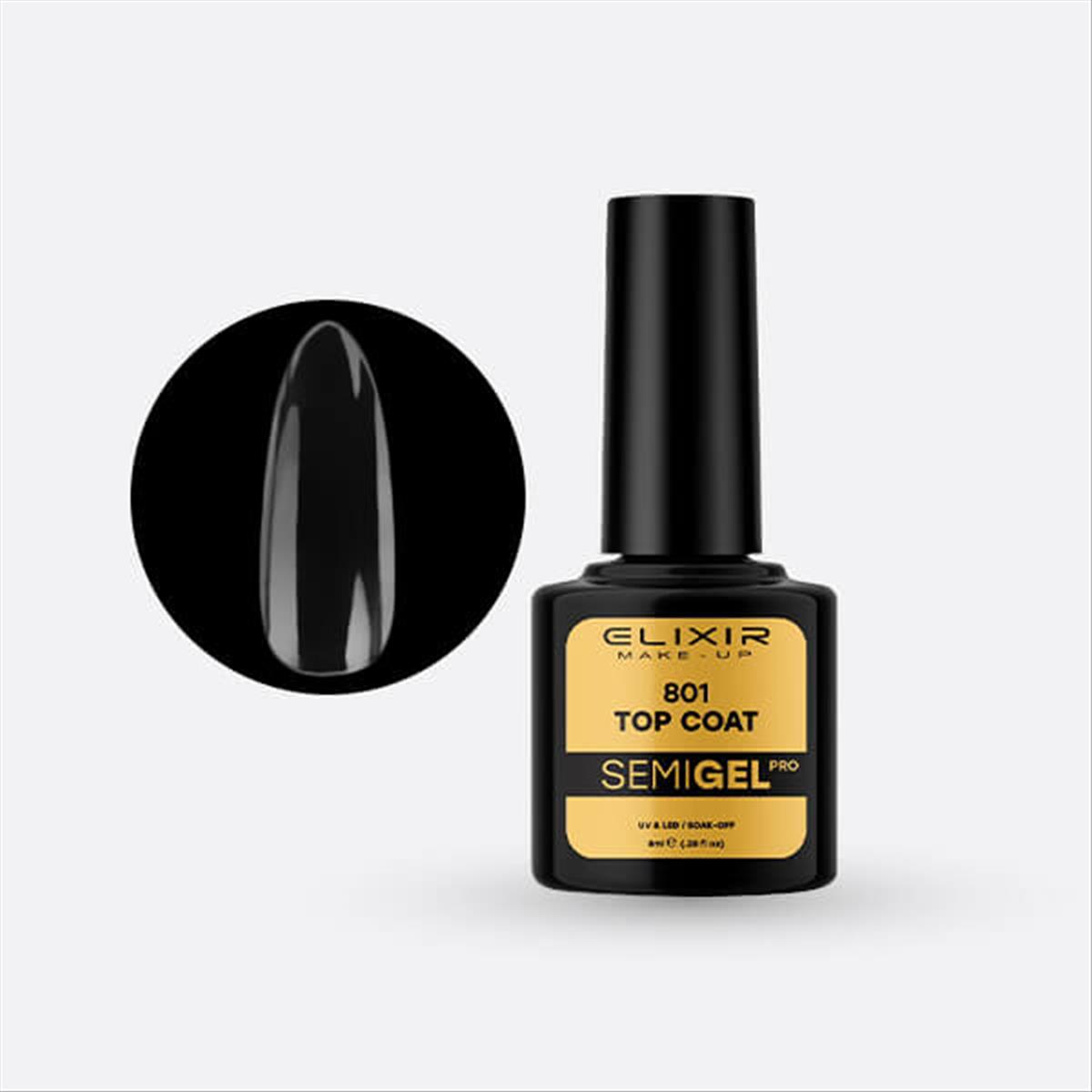 Elixir Semi Gel Uv&Led 801 Top Coat 8ml