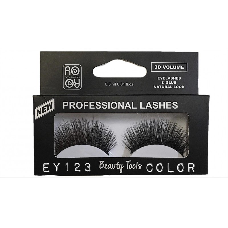 3D RORO eyelashes with glue EY123