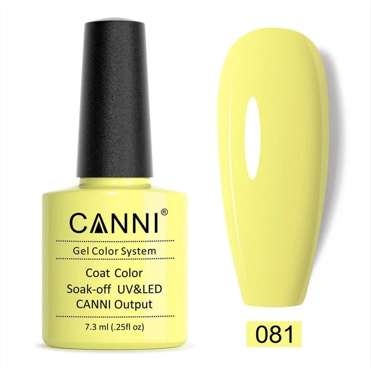 Canni Soak Off Uv/Led 081 Shock Yellow - 7.3ml