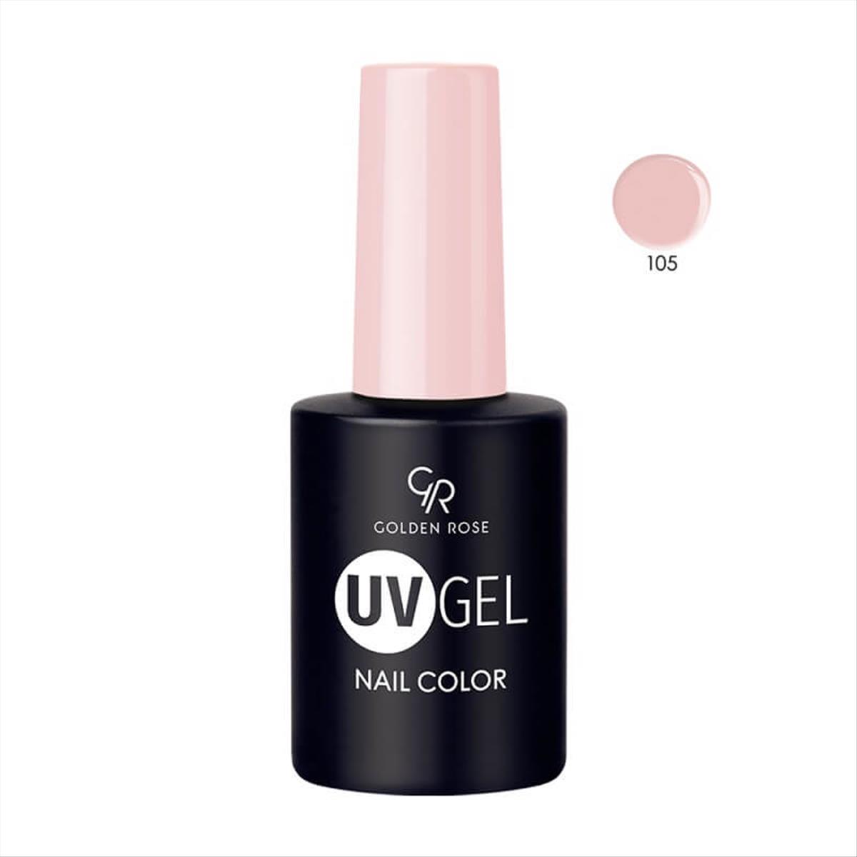 Semi-permanent Varnish UV GEL Nail Color Golden Rose 105 -10.2ml