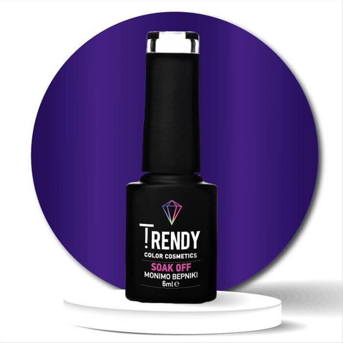 Ημιμόνιμο Βερνίκι Trendy Soak Off No113 Metallic Violet 6ml