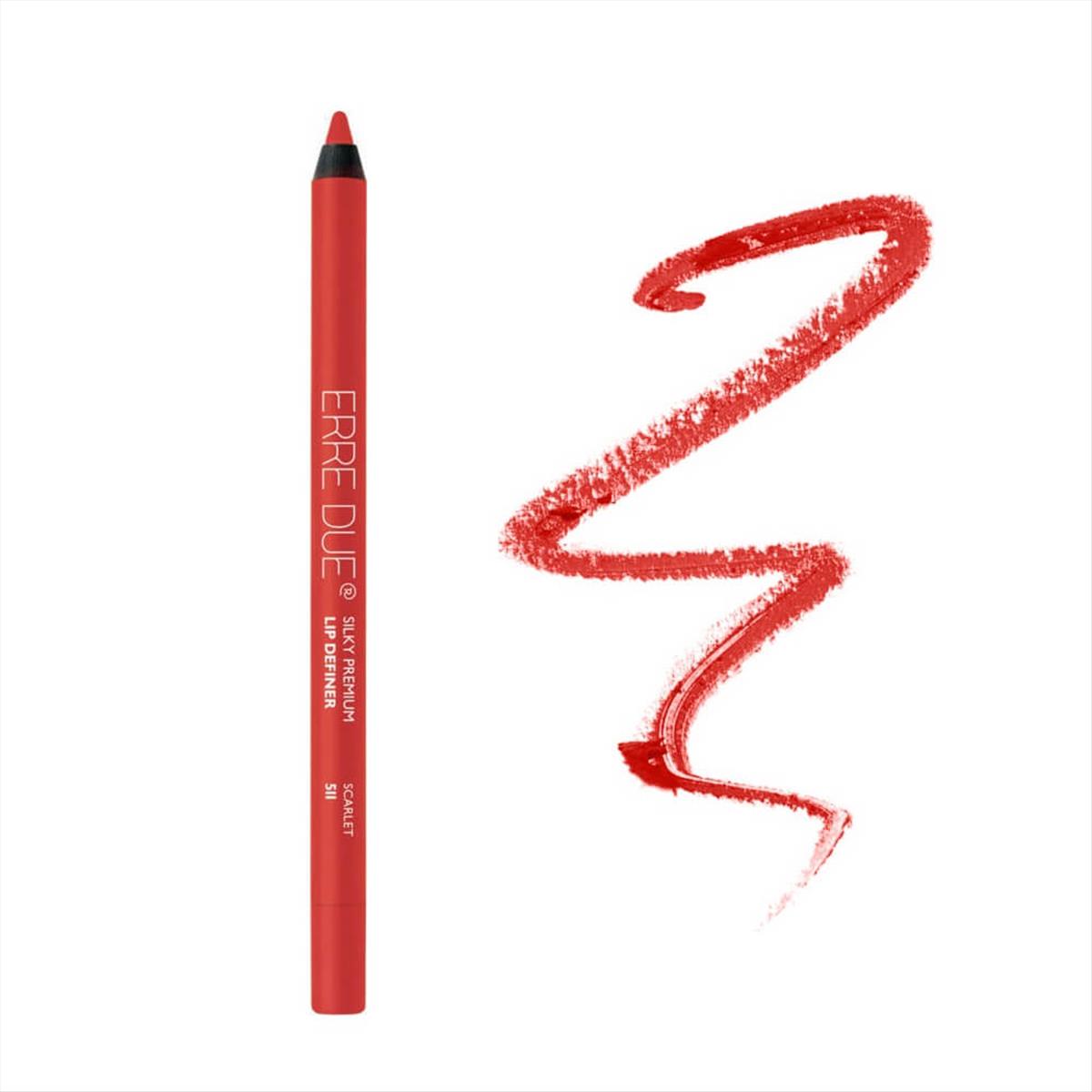 Erre Due Lip Pencil Silky Premium Definer 511 Scarlet 1.2g