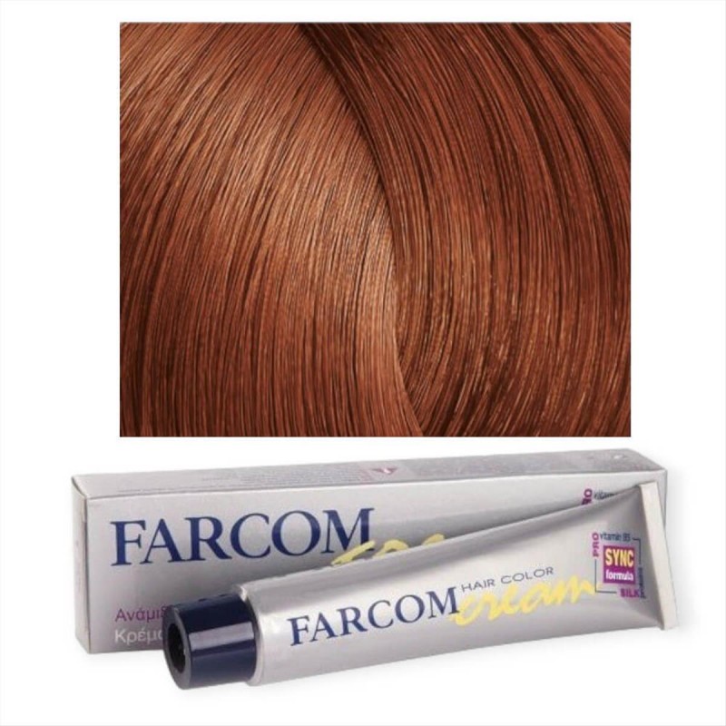 Hair dye 65 light copper blonde 60ml Farcom