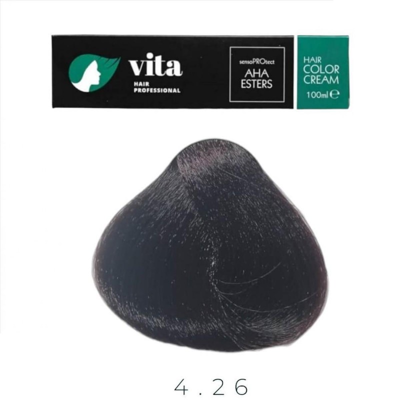 Βαφή Μαλλιών Vita Καστανό Ιριζέ Κόκκινο 4.26 -1000ml