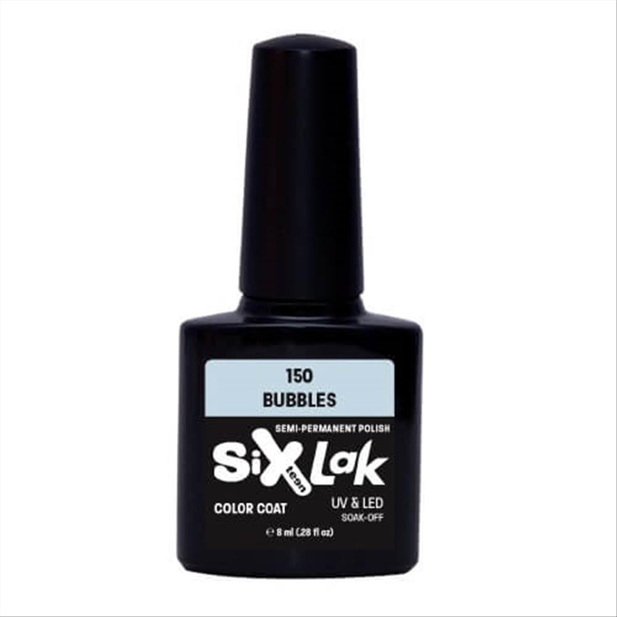 Semi-permanent Varnish SixLak Uv & Led Soak Off Bubbles No150-8ml