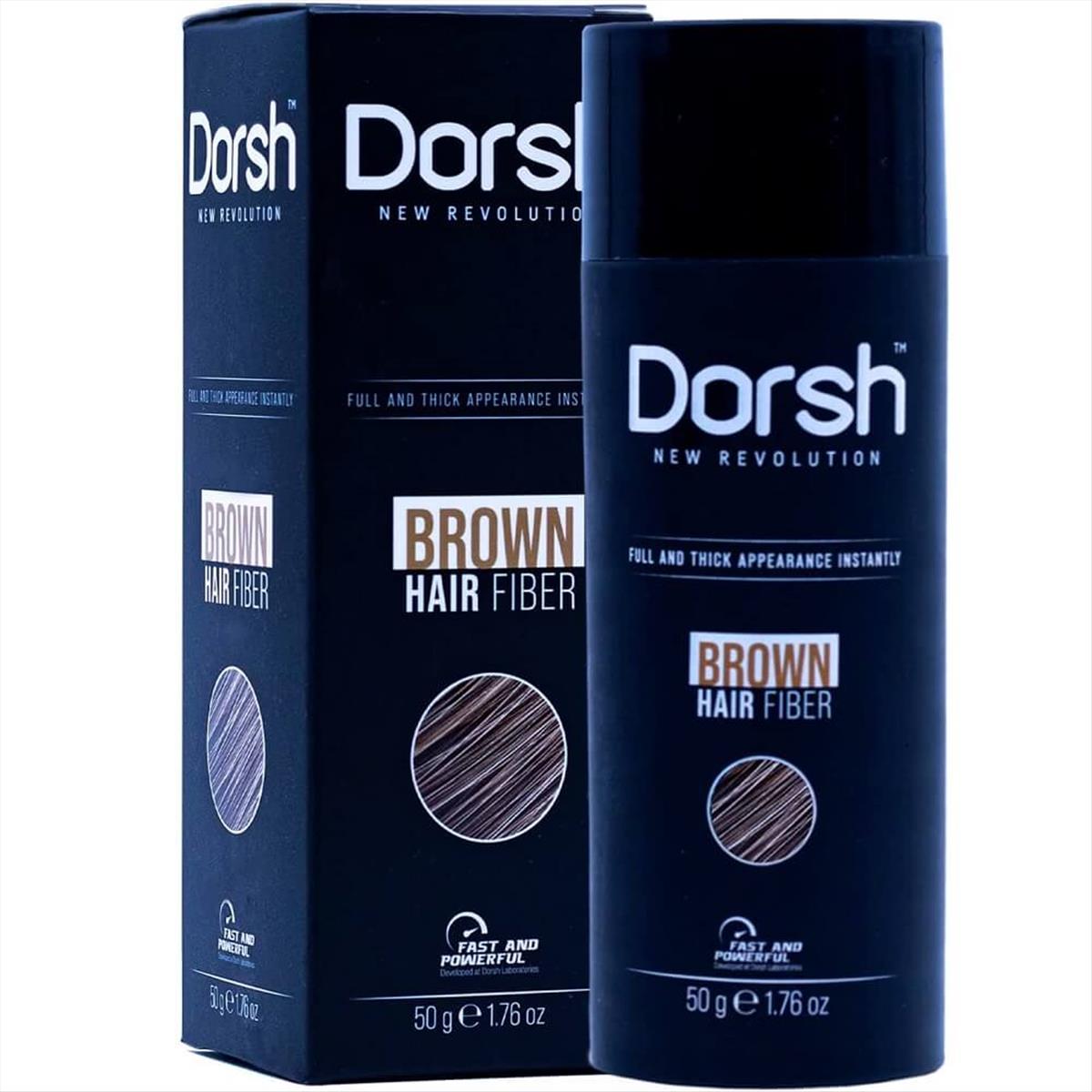 Ίνες κερατίνης πύκνωσης μαλλιών brown Dorsh 50gr