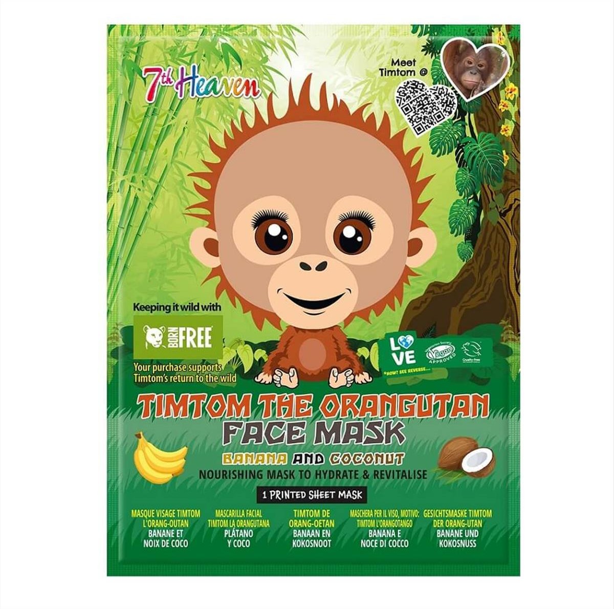 Face Mask Kids Orangutan 7th Heaven 8ml