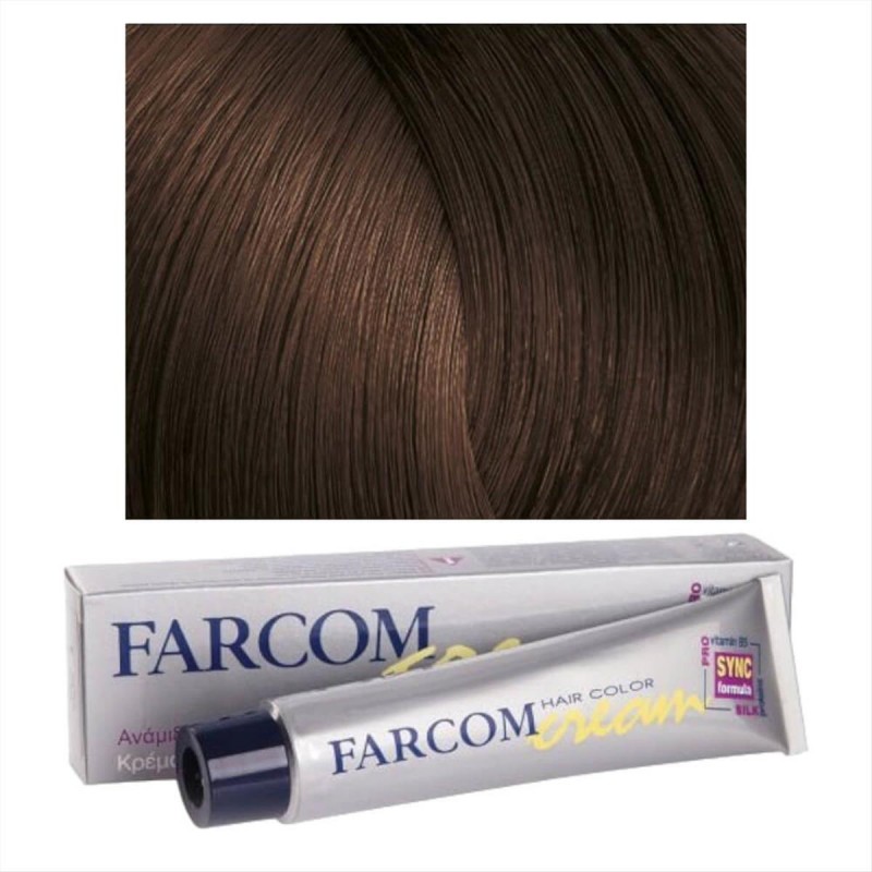Βαφή μαλλιών 82 ξανθό σκούρο χρυσαφί 60ml Farcom