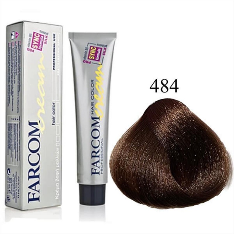 Hair dye 484 brown maroon 60ml Farcom