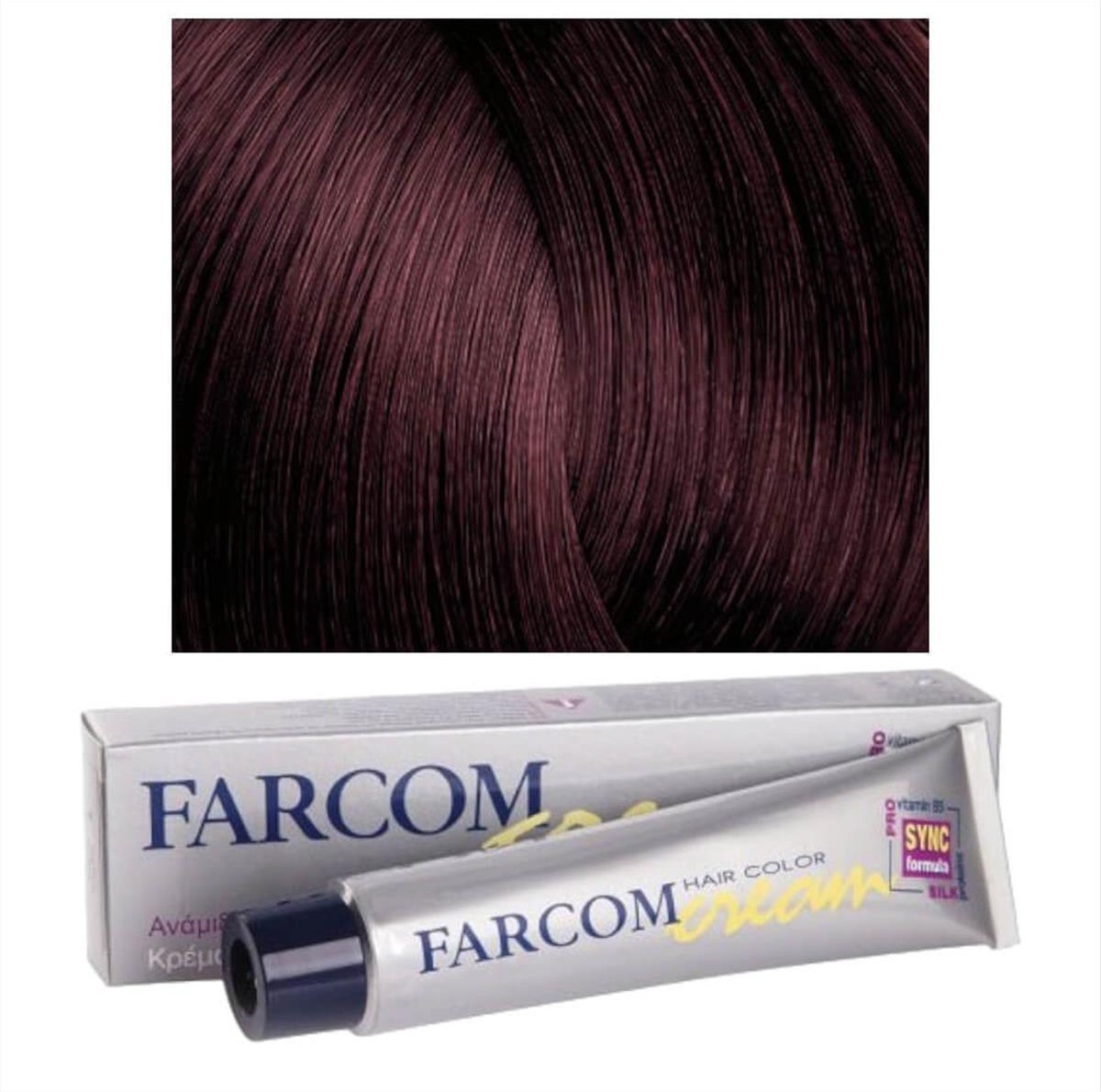 Hair dye 54 deep brown red 60ml Farcom
