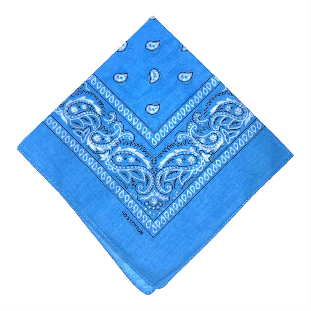 Bandana headband light blue