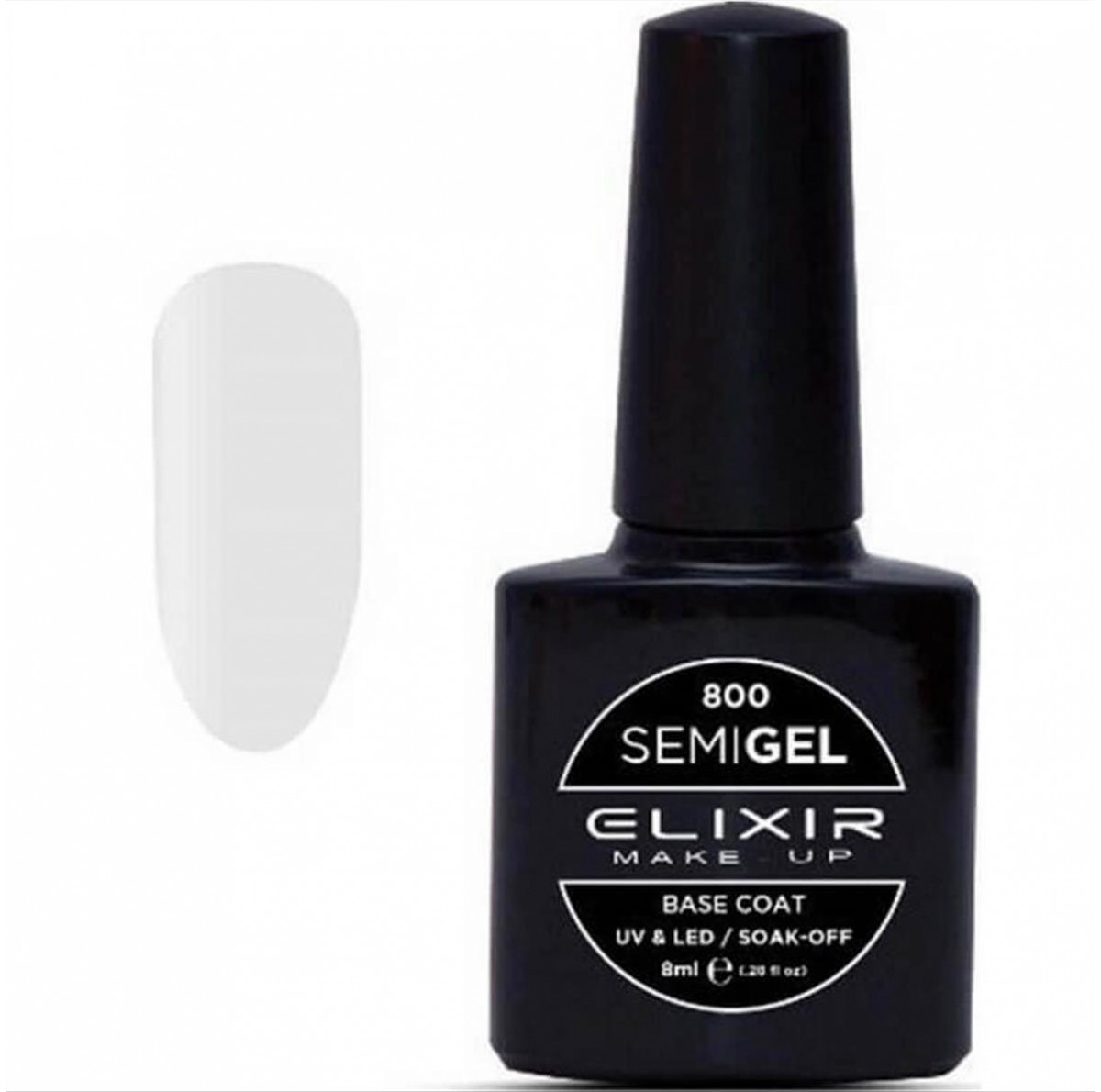 Ημιμόνιμο Βερνίκι Elixir Semi Gel Uv&Led 800 Base Coat 8ml