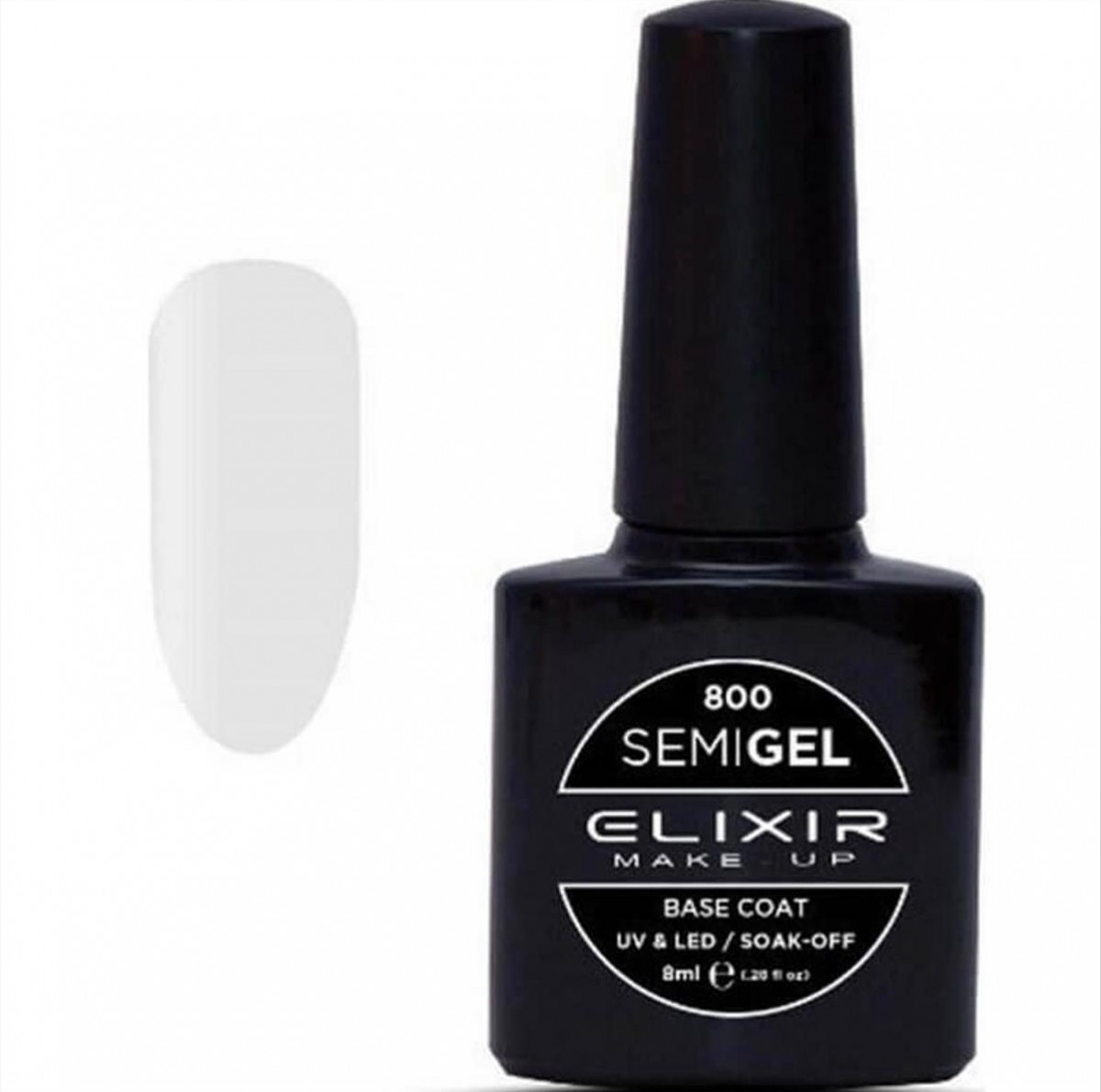 Ημιμόνιμο Βερνίκι Elixir Semi Gel Uv&Led 800 Base Coat 8ml