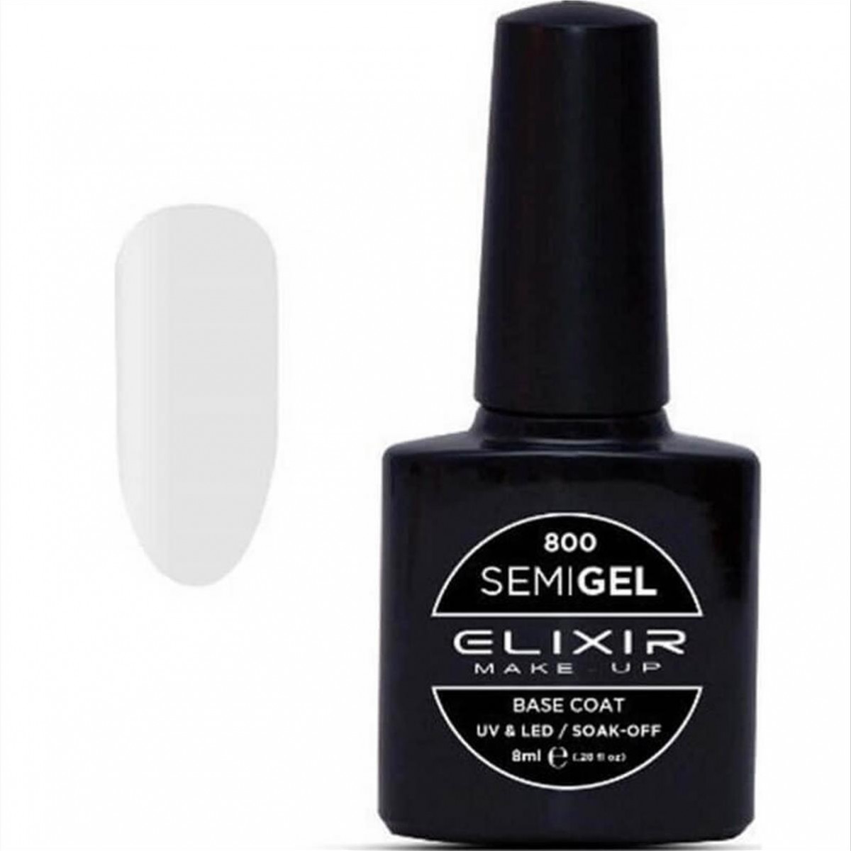 Ημιμόνιμο Βερνίκι Elixir Semi Gel Uv&Led 800 Base Coat 8ml