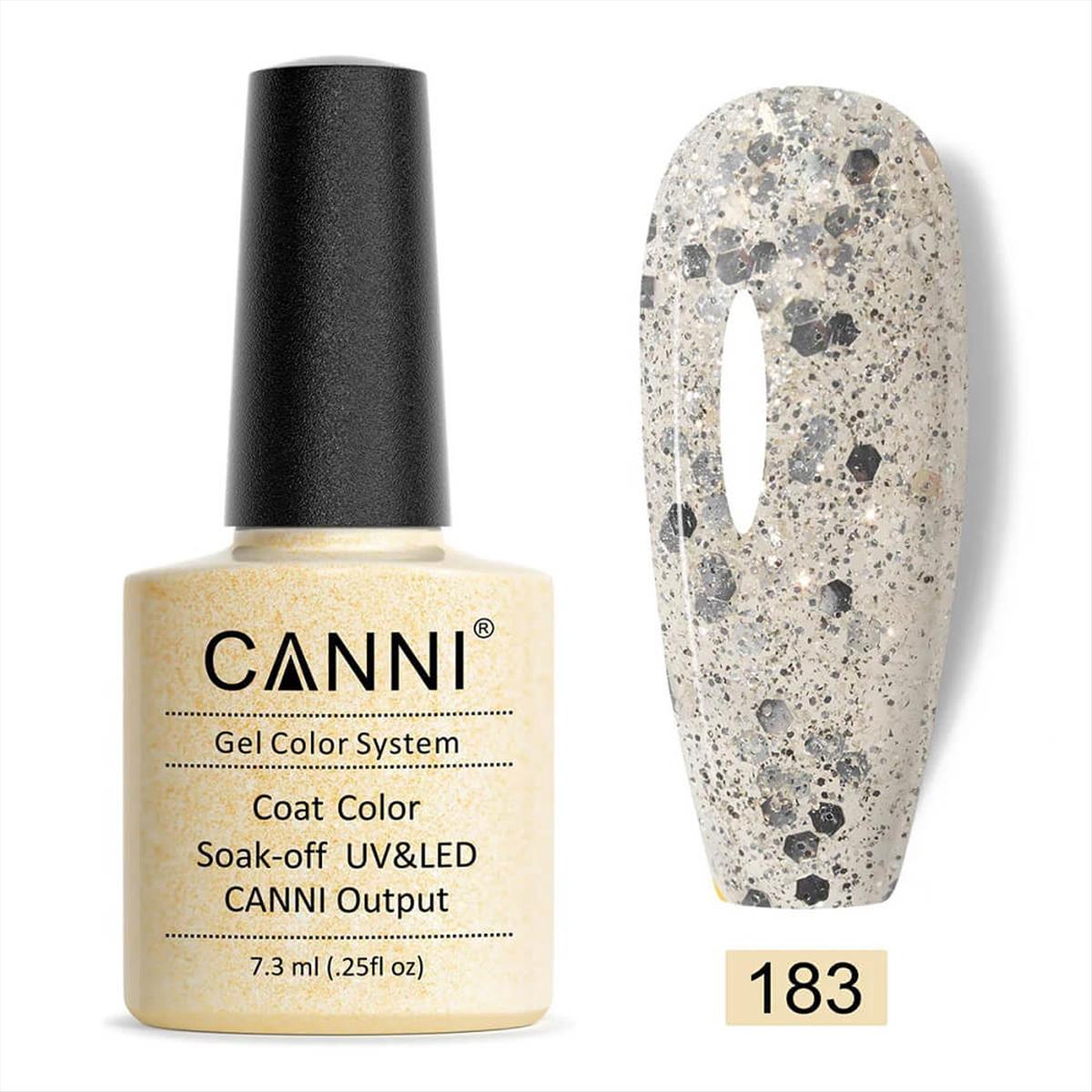 Canni Soak Off Uv/Led 183 Blasting Glitter - 7.3ml