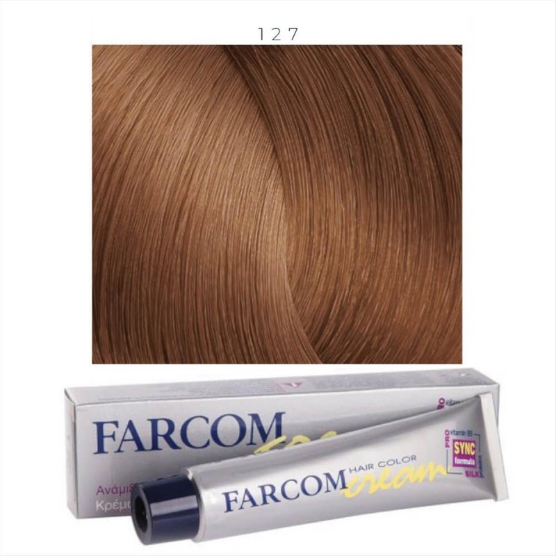 Hair dye 127 light cocoa blonde 60ml Farcom