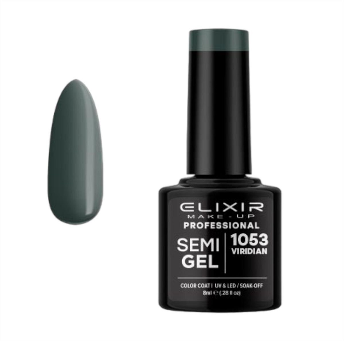 Elixir Semi Gel Uv&Led 1053 Viridian 8ml