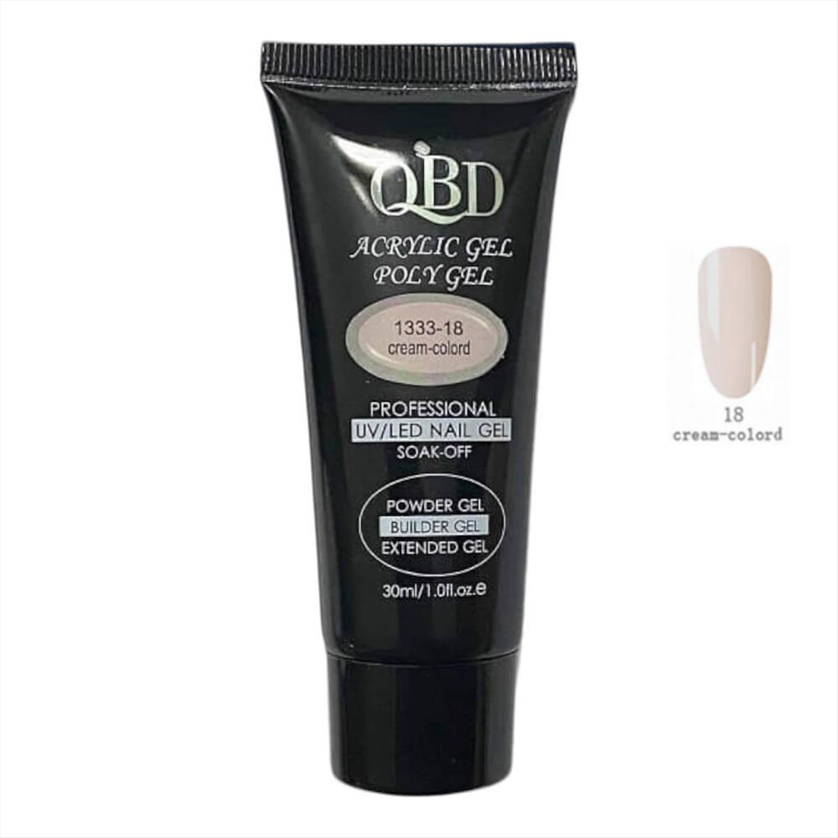 QBD Acrygel Uv/Led Cream-Colord 30ml