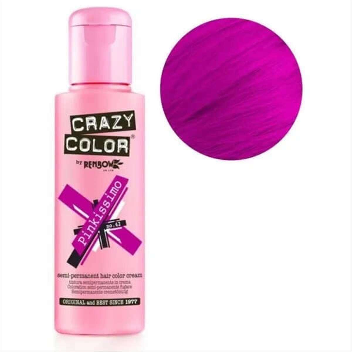 Semi-permanent Crazy Color 42 Pinkissimo 100ml