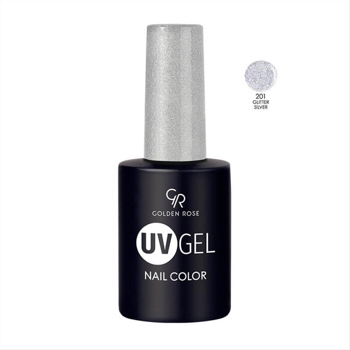 Semi-permanent Varnish UV GEL Nail Color Golden Rose 201 -10.2ml