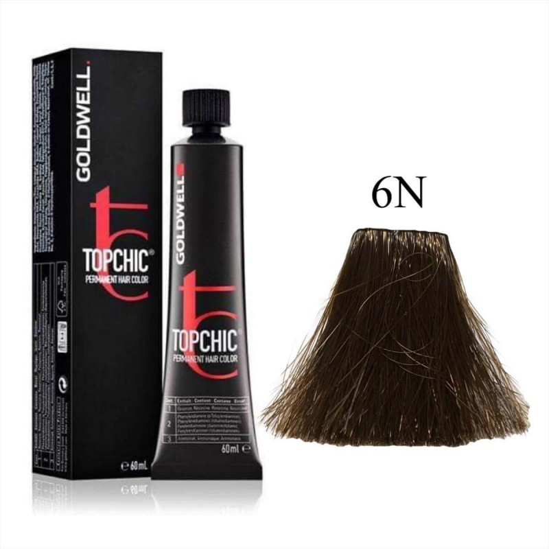 Goldwell Topchic Permanent Hair Color 6N 60ml
