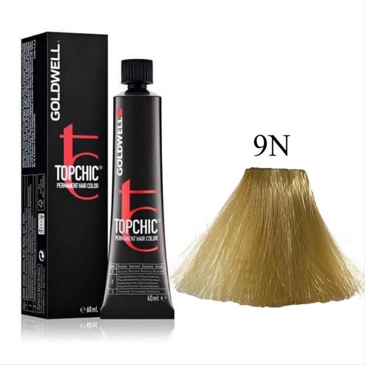 Βαφή Goldwell Topchic Permanent 9N Ξανθό Πολύ Ανοικτό Φυσικό 60ml