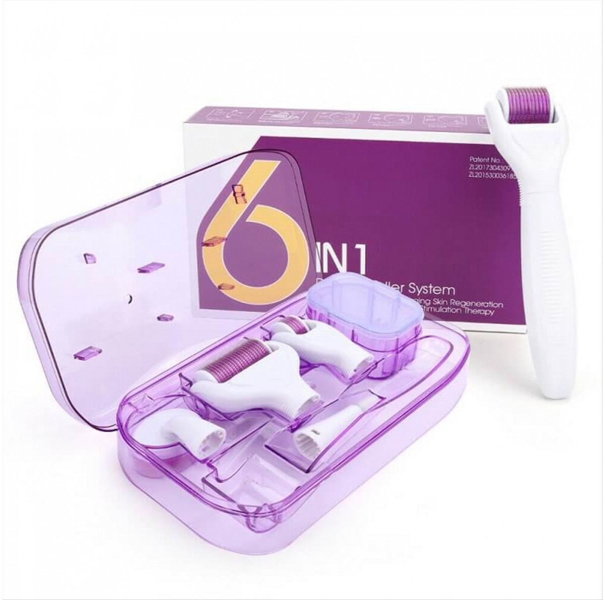 6 in 1 Titanium Derma Roller System 0.5-2mm