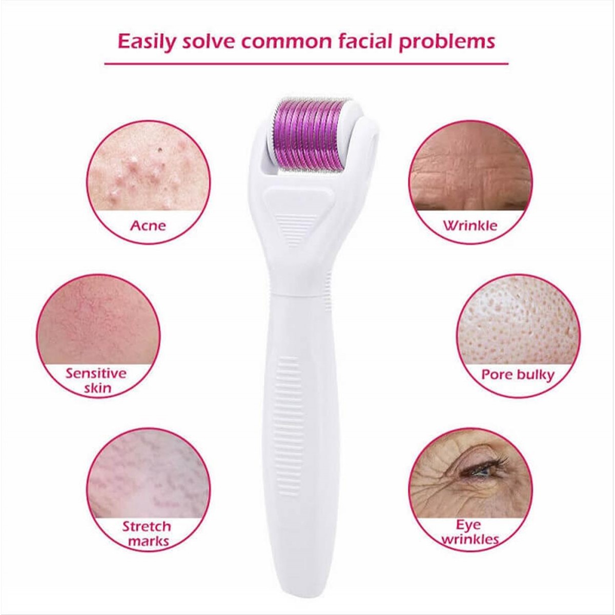6 in 1 Titanium Derma Roller System 0.5-2mm 6 in 1 Titanium Derma Roller System 0.5-2mm