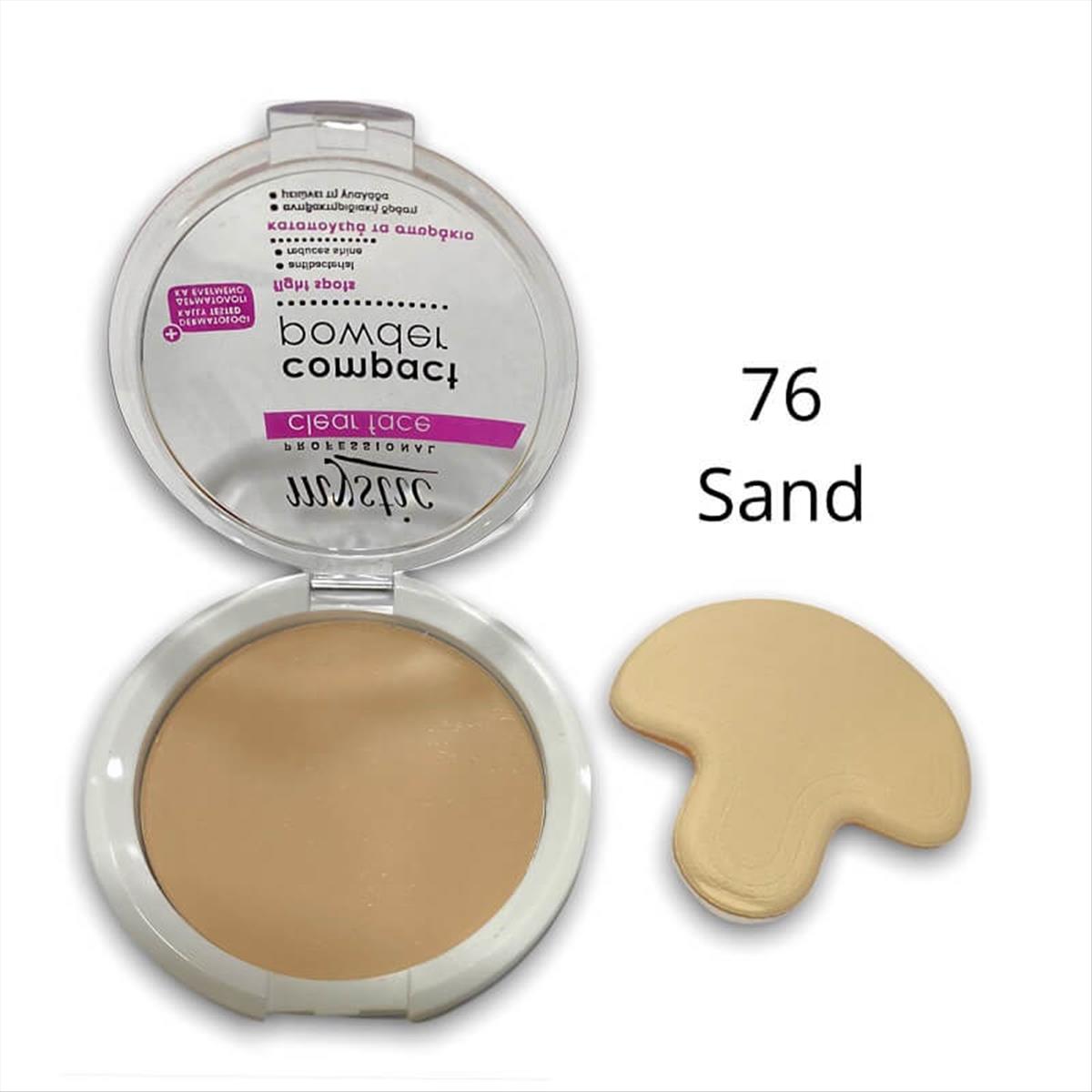 Mystic Clear face Compact Powder 76 Sand 12gr