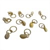 Decorative Gold Hair Rings with Shell HA11 10pcs