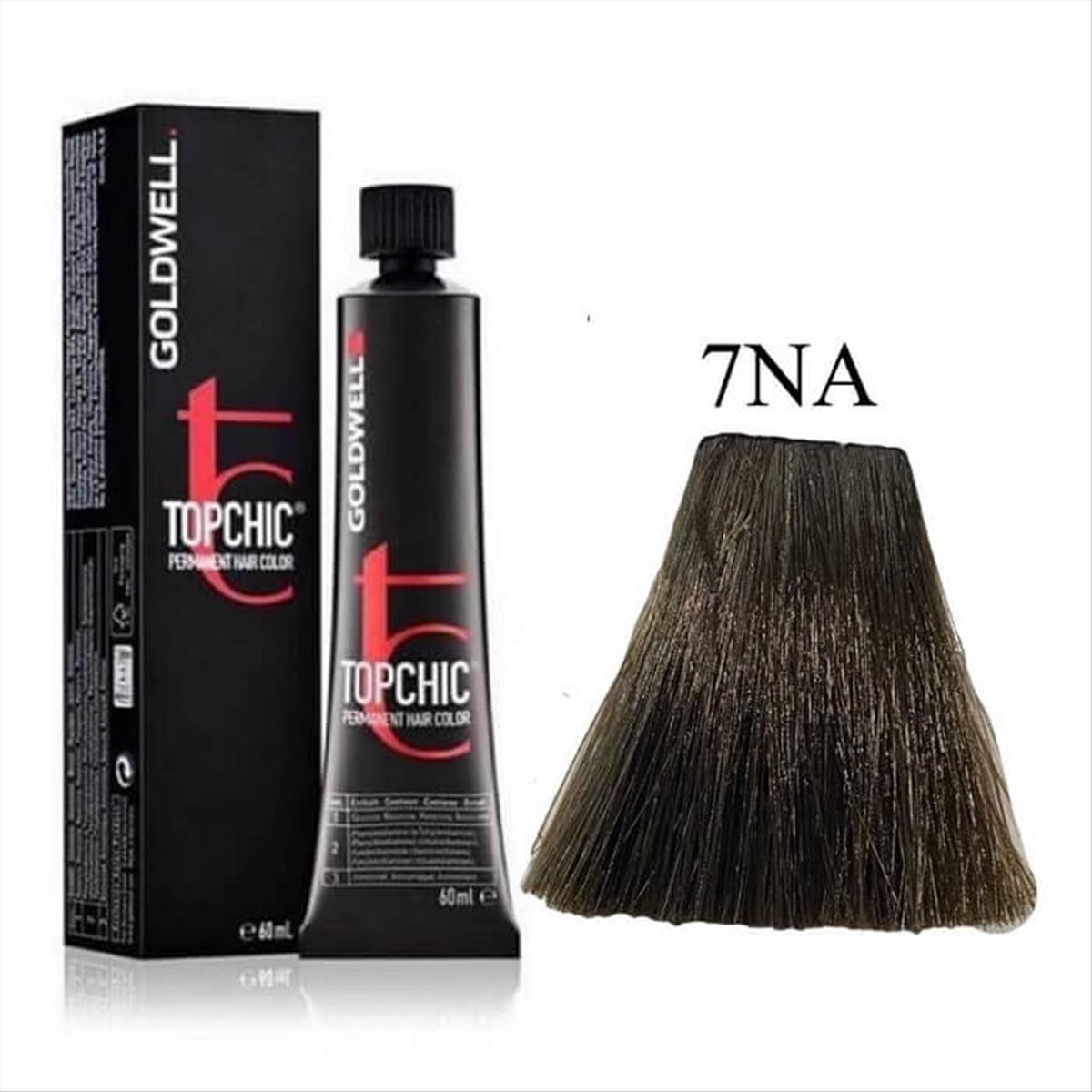 Βαφή Goldwell Topchic Permanent 7NA Ξανθό Μεσαίο Φυσικό Σαντρέ 60ml