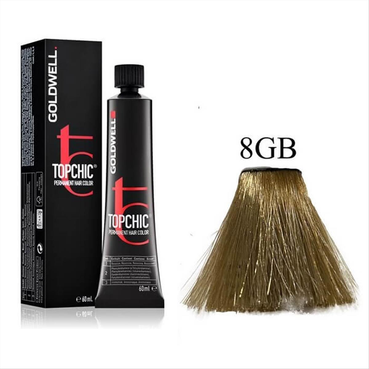 Βαφή Goldwell Topchic Permanent 8GB Σαχάρα Ξανθό Ανοικτό Μπεζ 60ml