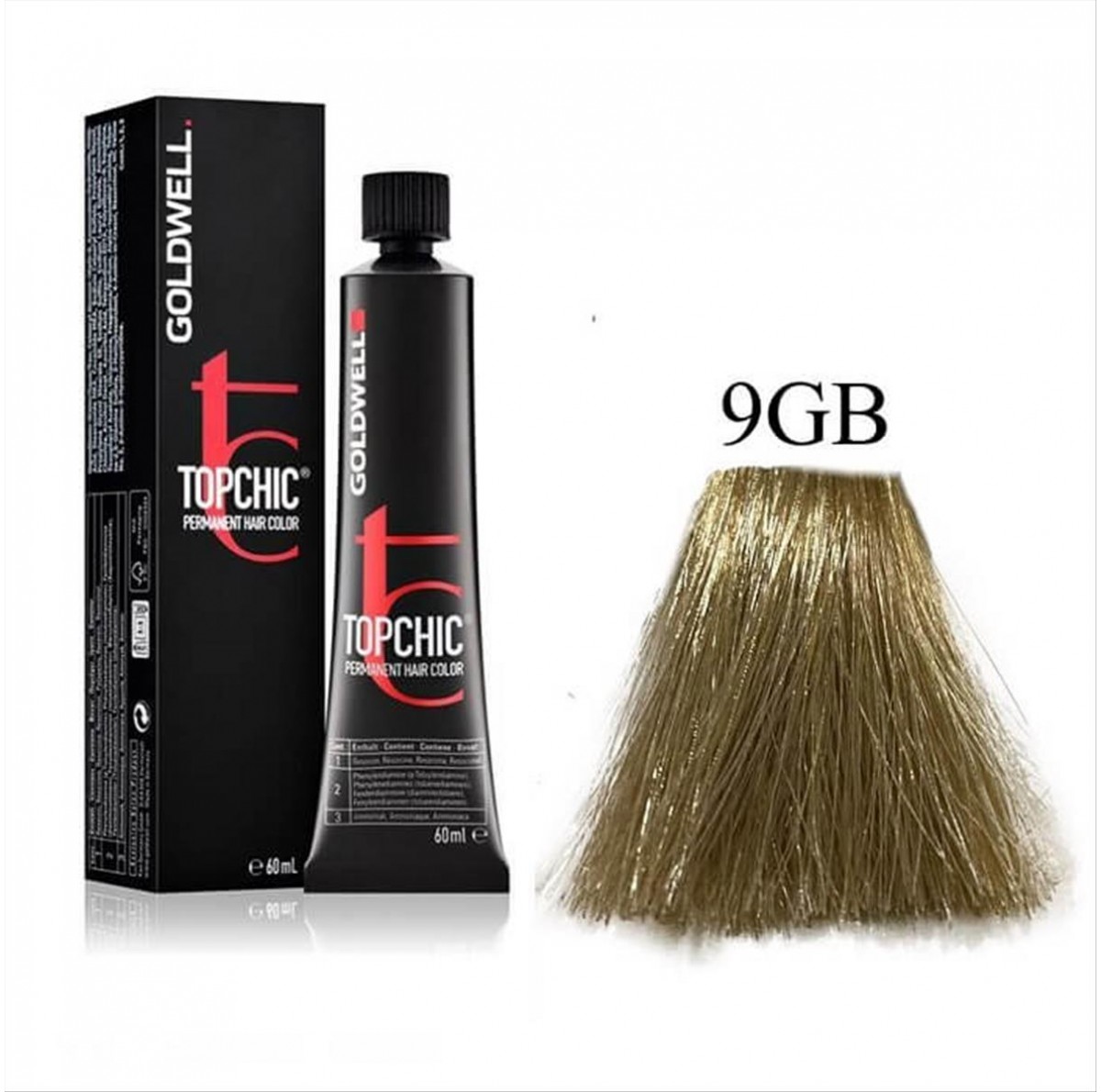Βαφή Goldwell Topchic Permanent 9GB Σαχάρα Ξανθό Πολύ Ανοικτό Μπεζ 60ml