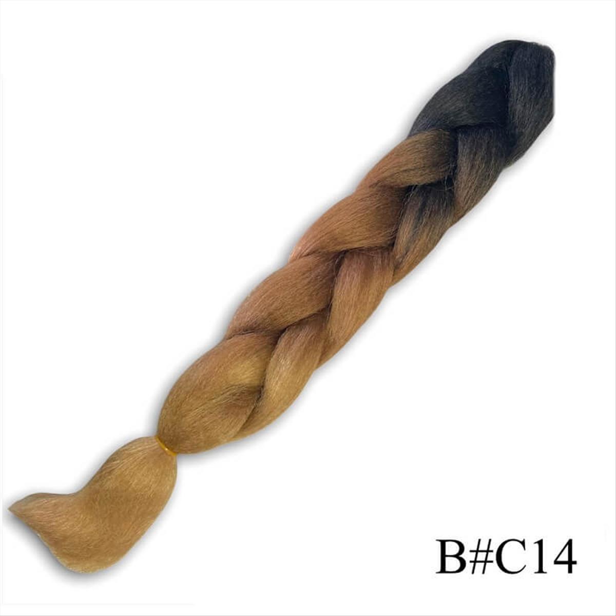 Μαλλιά για Ράστα Jumbo Braid Ombre V. #C14 125cm