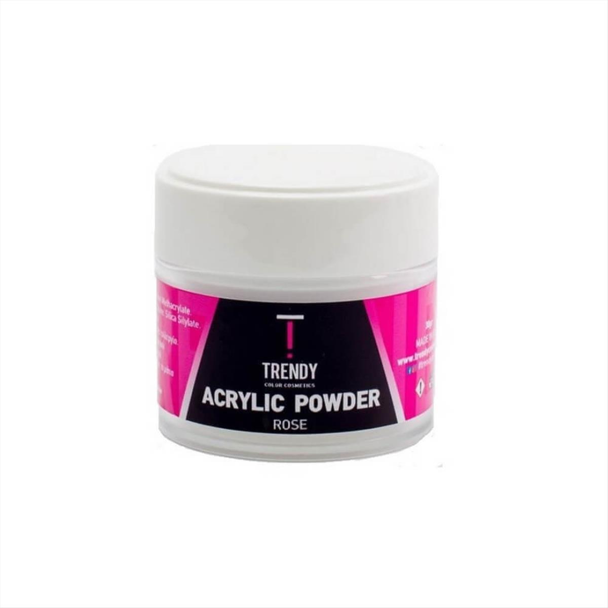 Acrylic Powder Rose 30gr-Trendy