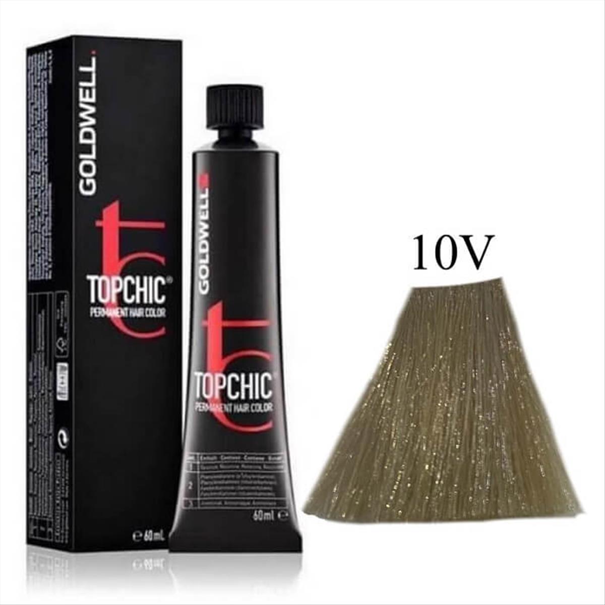 Βαφή Goldwell Topchic Permanent 10V Ξανθό Βιολέ Παστέλ 60ml