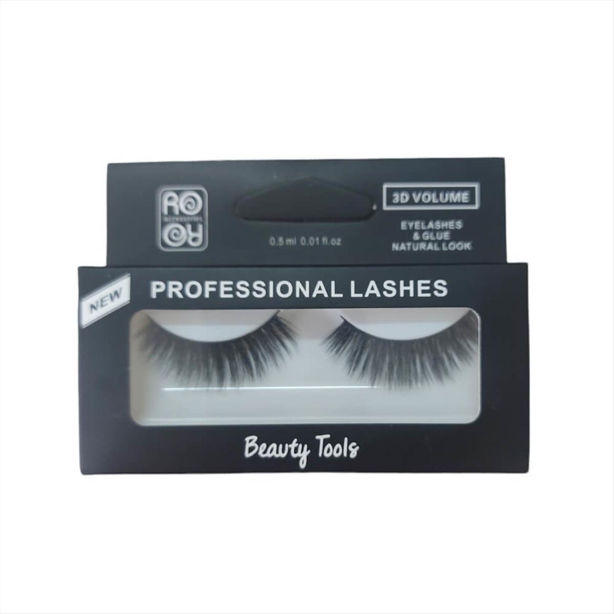 RoRo 3D eyelashes with glue EY168