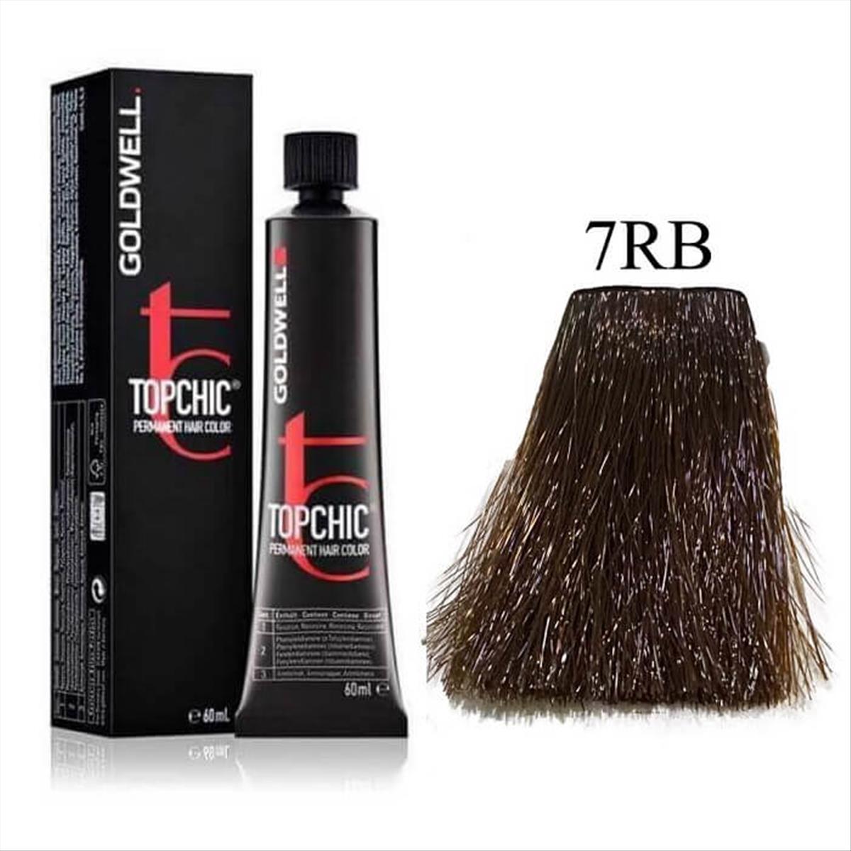 Βαφή Goldwell Topchic Permanent 7RB Κόκκινο Ανοικτό Ιριζέ 60ml