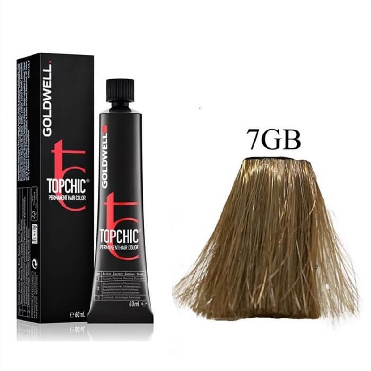 Βαφή Goldwell Topchic Permanent 7GB Σαχάρα Ξανθό Μπεζ 60ml