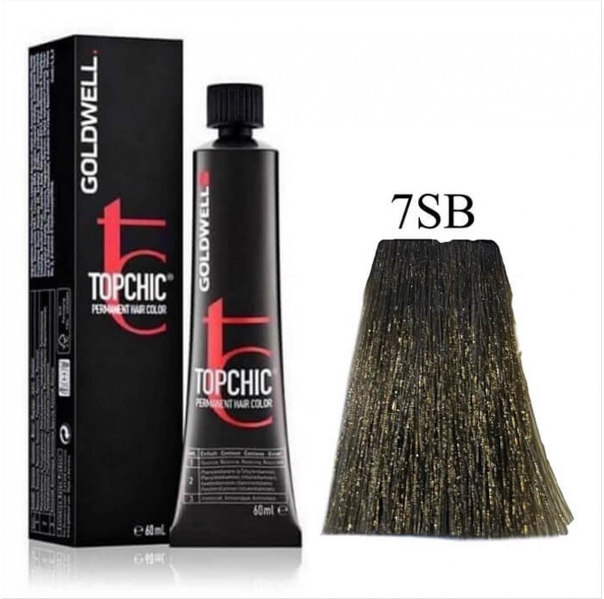 Βαφή Goldwell Topchic Permanent 7SB Καστανό Ασημί Μεσαίο 60ml