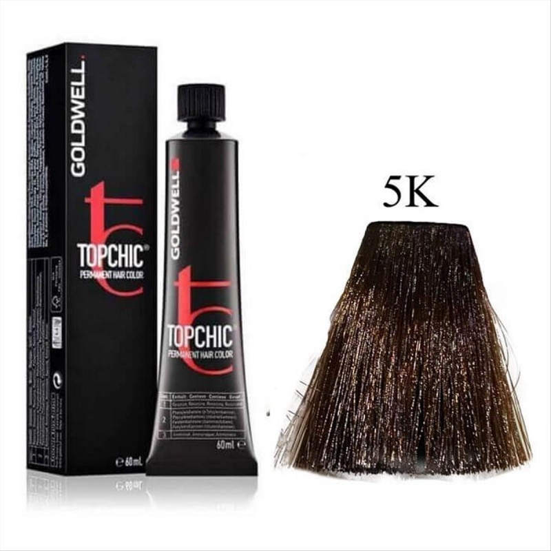 Βαφή Goldwell Topchic Permanent 5K Χάλκινο Μαονί 60ml
