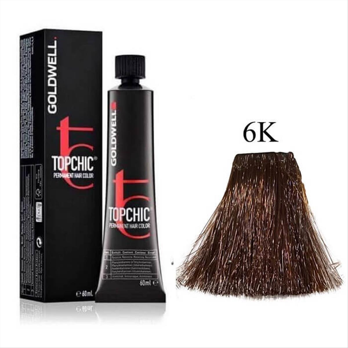 Goldwell Topchic Permanent Hair Color 6K 60ml