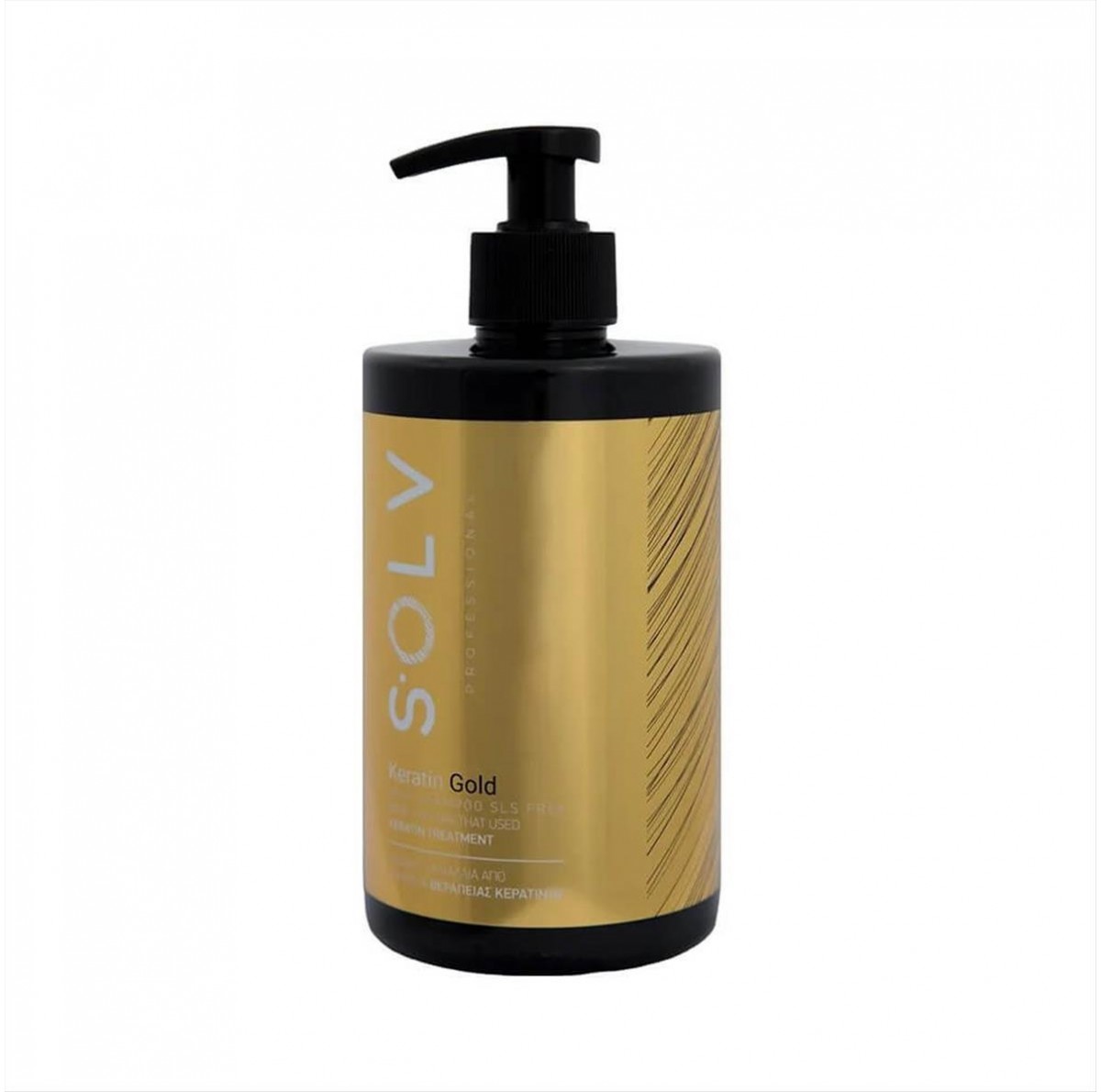 Hair Shampoo Solv Keratin Gold SLS Free 500ml