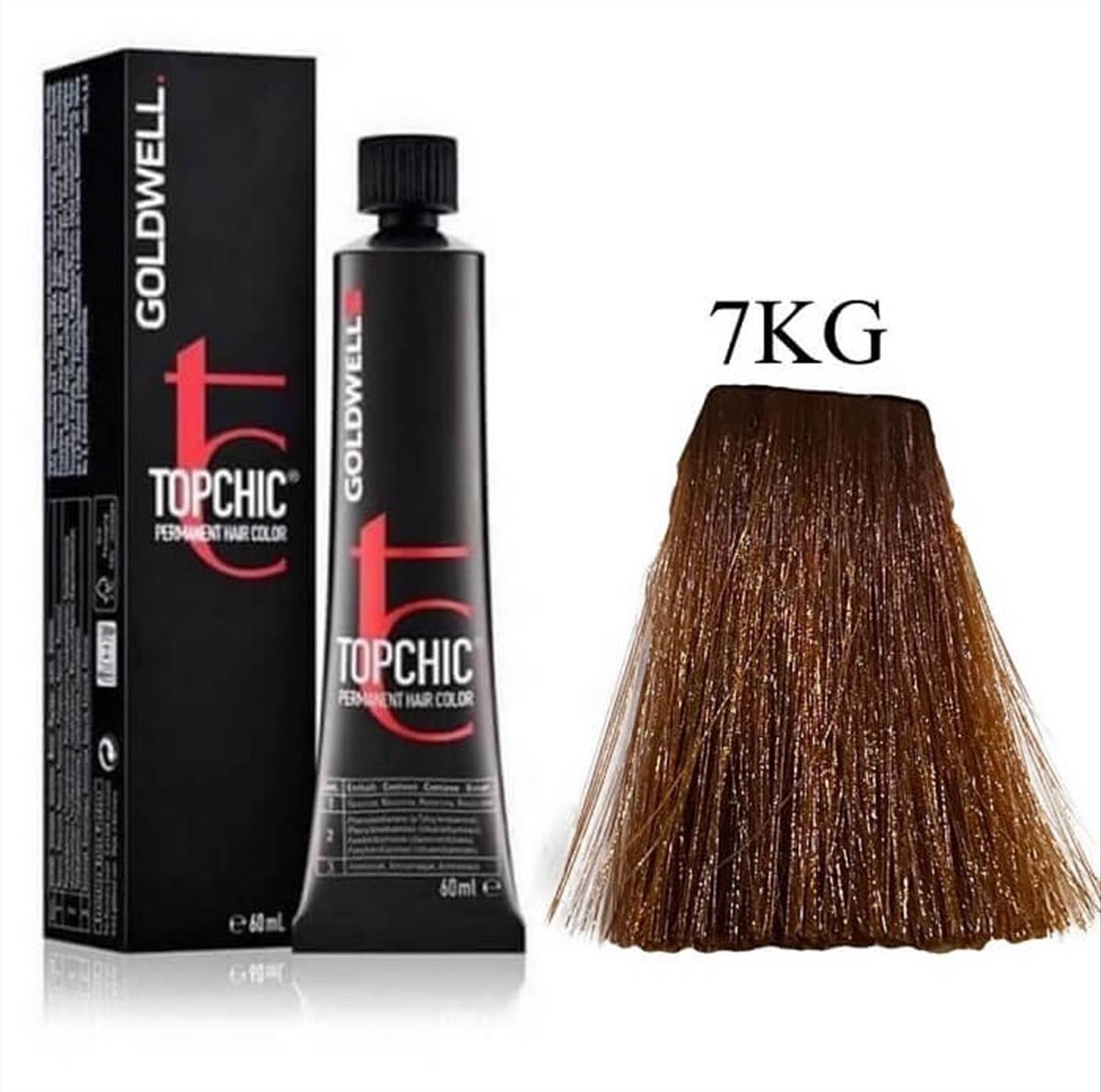 Βαφή Goldwell Topchic Permanent 7KG Χάλκινο χρυσό μεσαίο 60ml
