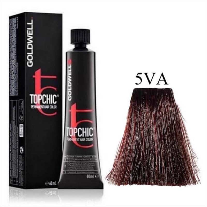 Βαφή Goldwell Topchic Permanent 5VA Βιολέ Σαντρέ 60ml