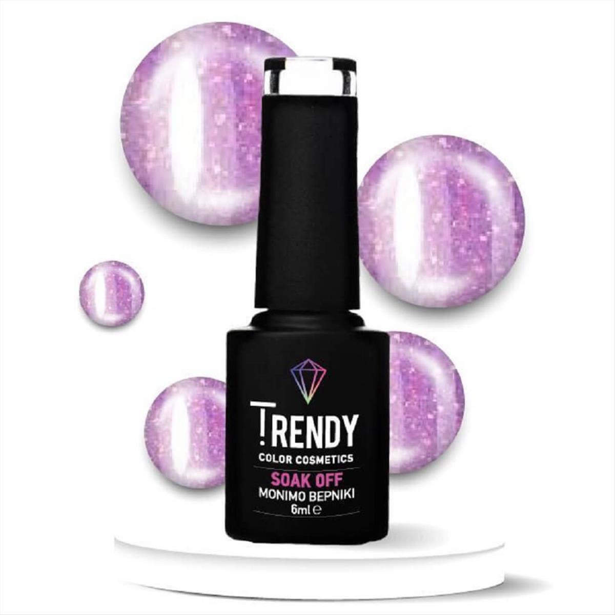 Ημιμόνιμο Βερνίκι Trendy Soak Off No143 Glitter Candy 6ml