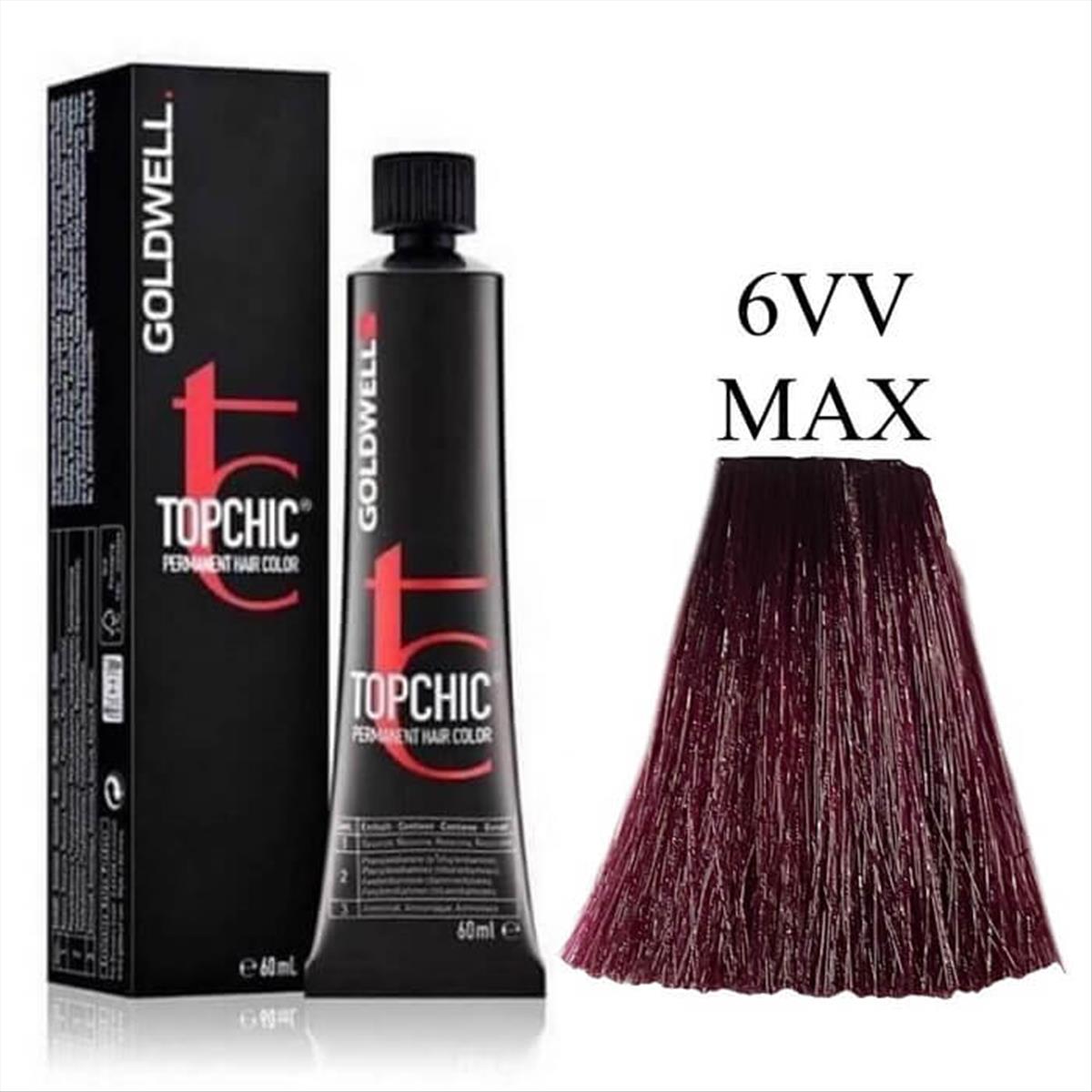 Goldwell Topchic Permanent Hair Color 6VV Max 60ml