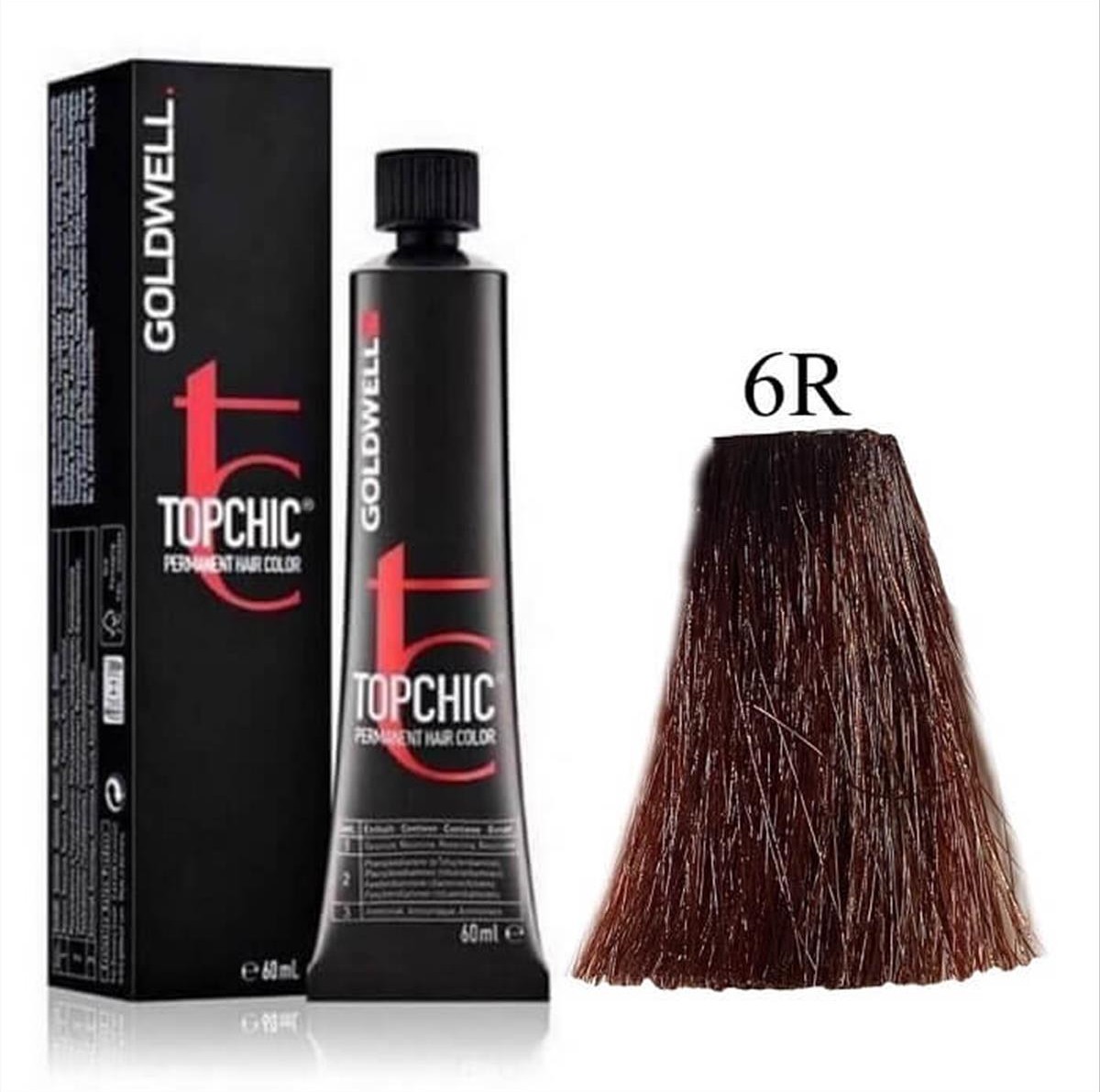 Goldwell Topchic Permanent Hair Color 6R 60ml