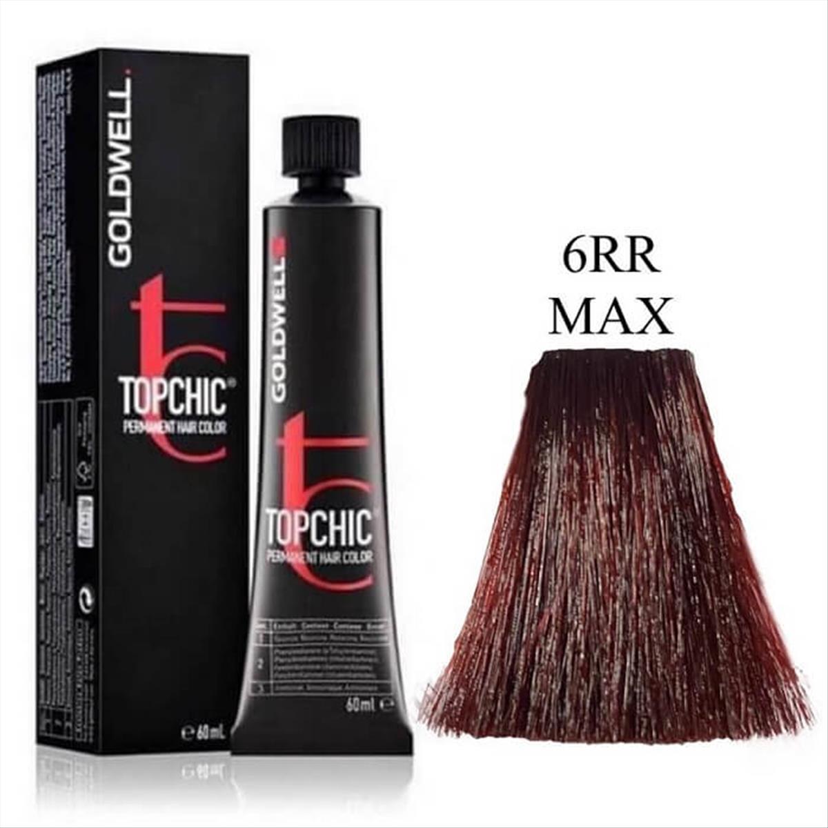 Βαφή Goldwell Topchic Permanent 6RR Max Έντονο Κόκκινο 60ml